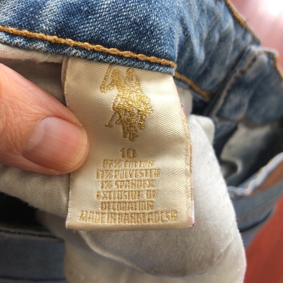 US Polo Assoc Women’s Size 10 Mid  Rise Boot Cut Light Denim Jeans - Picture 5 of 13